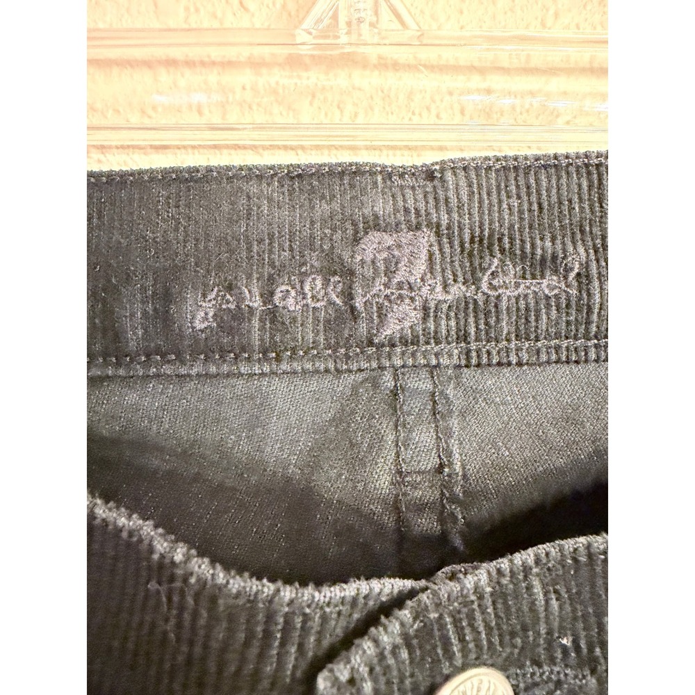 7 For All Mankind Black Corduroy Bootcut Pants Womens 31 U076083U-083U USA Made - Picture 3 of 8